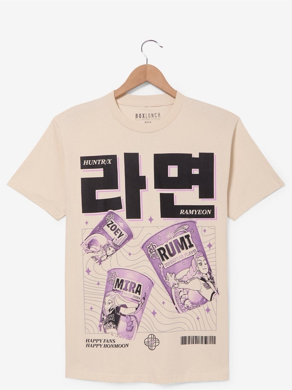BoxLunch K-Pop Demon Hunters HUNTR/X Ramyeon Cups Tee - Size Medium